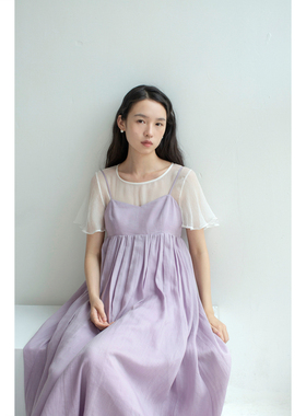 YuanYin夏复古白色打底衫ins小众法式赫本chic罩衫优雅真丝上衣女