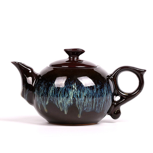 窑变砂金茶具单品茶壶建盏公道杯
