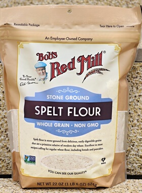 鲍勃红磨坊斯佩尔特小麦粉石磨烘焙面粉制作面包松饼SPELT FLOUR