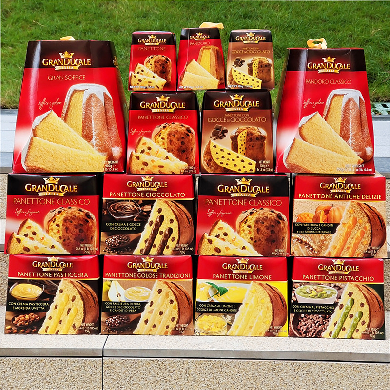 潘尼东传统圣诞蛋糕意大利糕点面包GRANDUCALE ITALLA PANETTONE