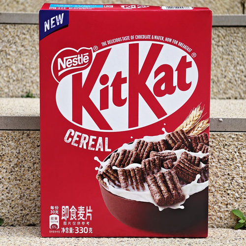雀巢巧克力口味酥脆威化早餐麦片