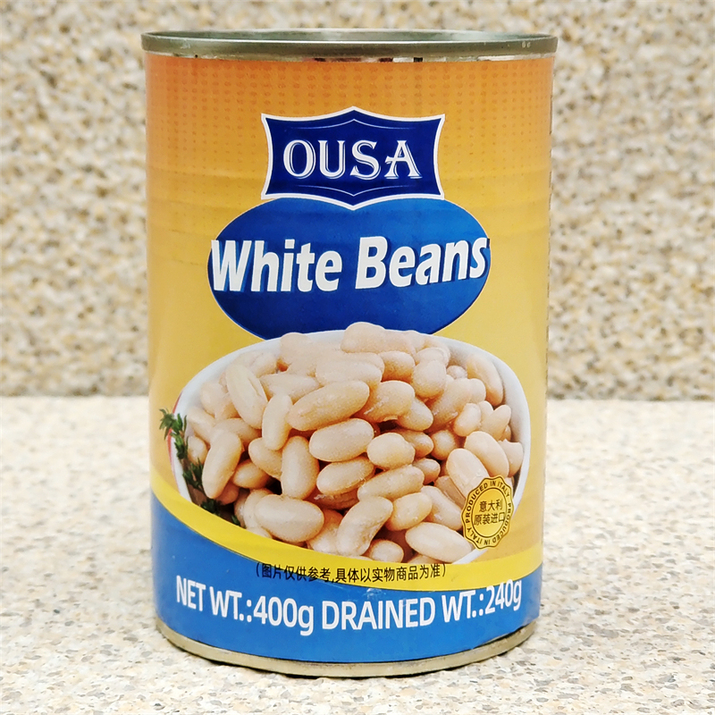 欧萨意大利白豆调味豆类罐头沙拉即食西餐配菜OUSA WHITE BEANS