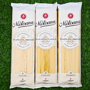 SPAGHETTI 长条直身意大利面圆形面条粗扁形意面细条意粉MOLISANA