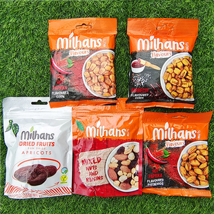 美臻斯辣开心果烧烤味玉米粒混合坚果葡萄干零食杏果干MIXED NUTS