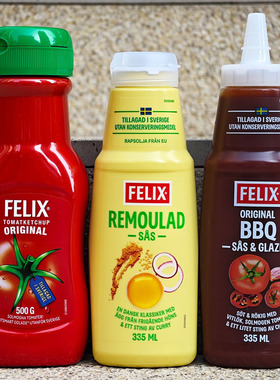 菲力烟熏味烧烤酱北欧风味蛋黄酱瑞典进口原味番茄沙司SMOKEY BBQ