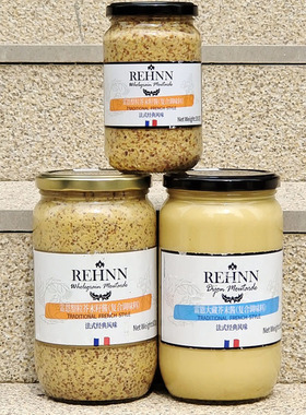 雷恩整粒芥末籽酱大藏芥末酱法式风味炸鸡寿司沙拉酱蘸酱Mustard