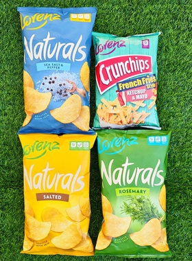 德国劳仑兹海盐胡椒薯片香脆土豆片休闲零食薯条LORENZ CRUNCHIPS