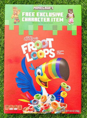 家乐氏五彩圈早餐麦片彩虹水果味麦圈KELLOGG FROOT LOOPS CEREAL