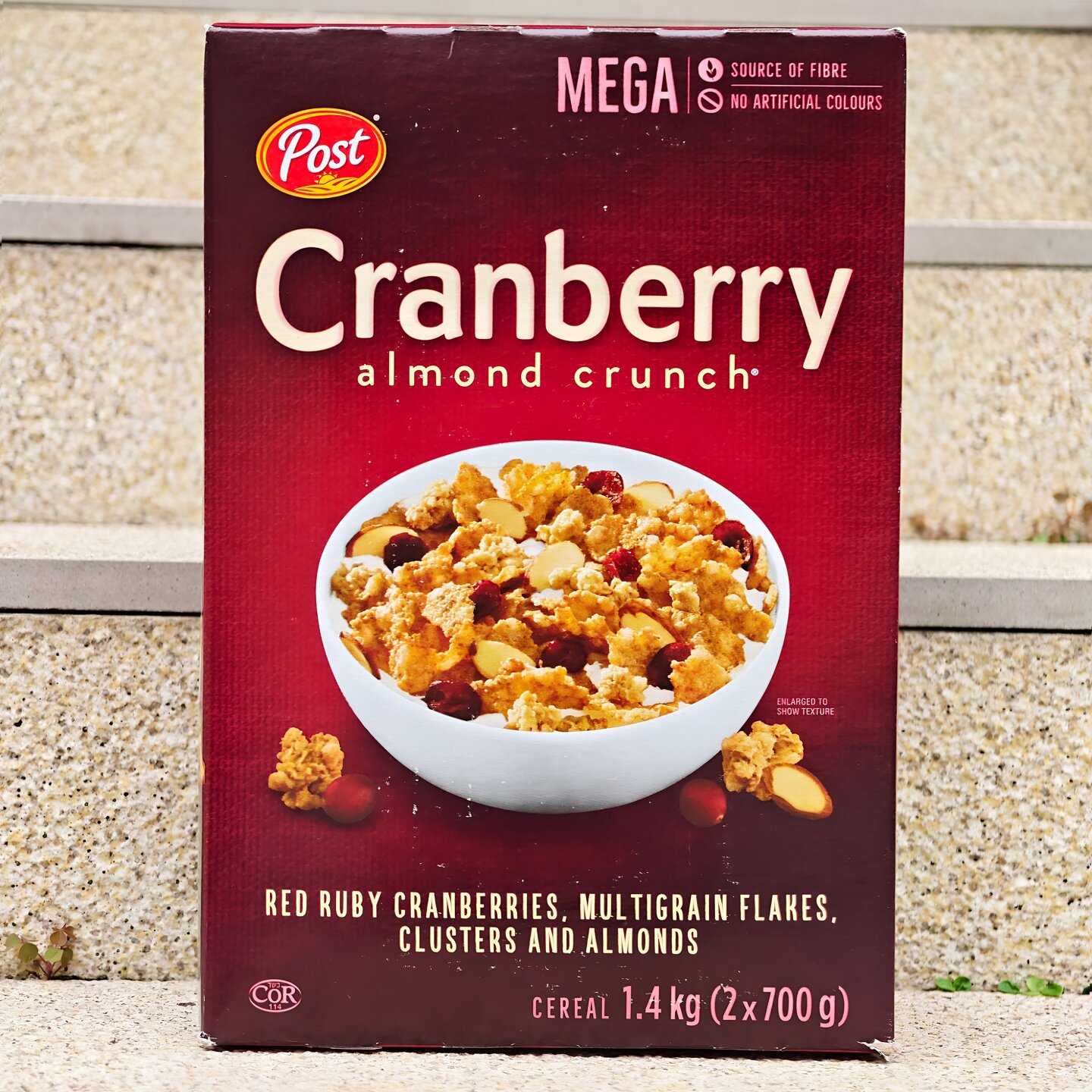 宝氏蔓越莓杏仁即食麦片谷物混合香脆早餐POST CRANBERRY ALMOND