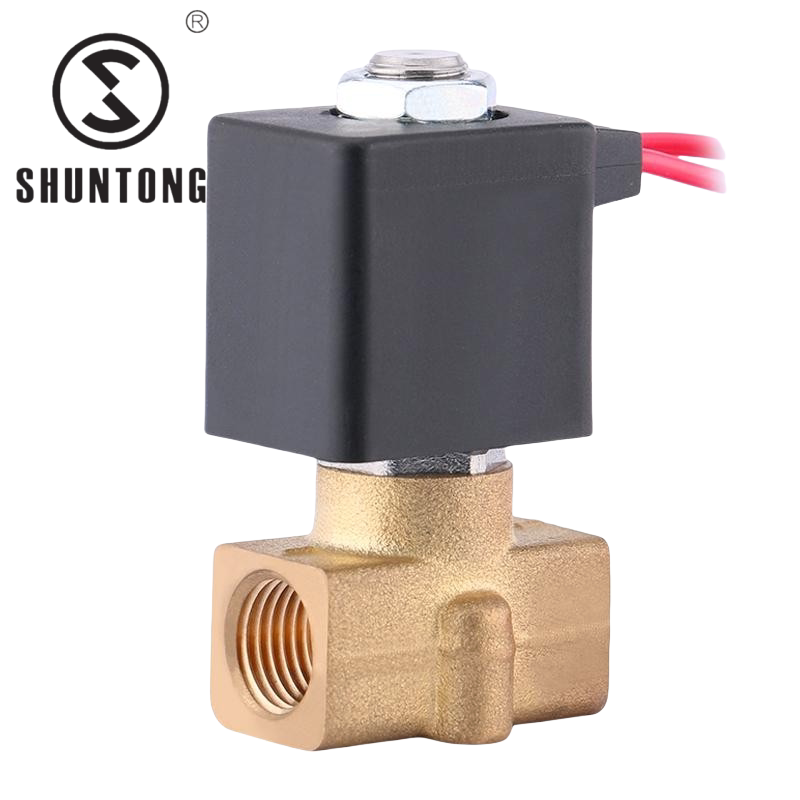 STM1直动式2分黄铜高压进水电磁阀二位二通微型连接阀门