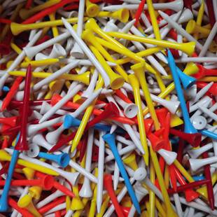 高尔夫球钉70.83长TEE耐用塑料球拖20支装收纳盒多色混装LUCEGOLF