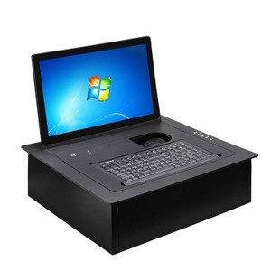 现货无纸化会议系统软件会议室桌面隐藏式液晶显示屏翻转器升降器