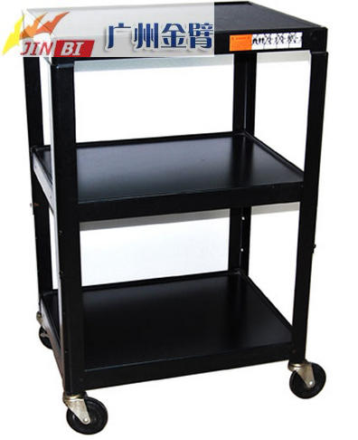 多功能小推车投影机移动支架金属仪器推车机房工作台电脑桌四角架维修移动桌