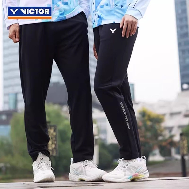 VICTOR/威克多胜利羽毛球服训练男女款运动跑步长裤休闲裤P-50802