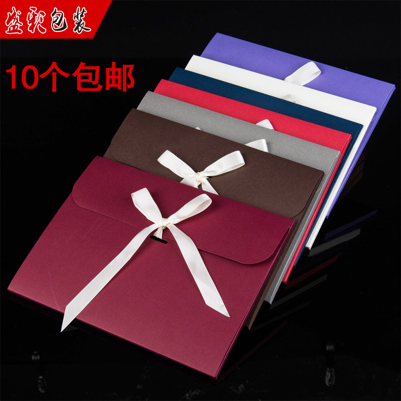 精美创意围巾包装袋丝巾毛巾方巾睡衣礼品盒内衣打底裤丝袜信封袋