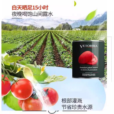 维多利亚那不勒斯去皮番茄罐头 Whole Peeled Tomato 