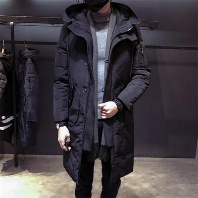 外套男士冬季棉衣男中长款棉服2018新款韩版潮流帅气棉袄青年冬装