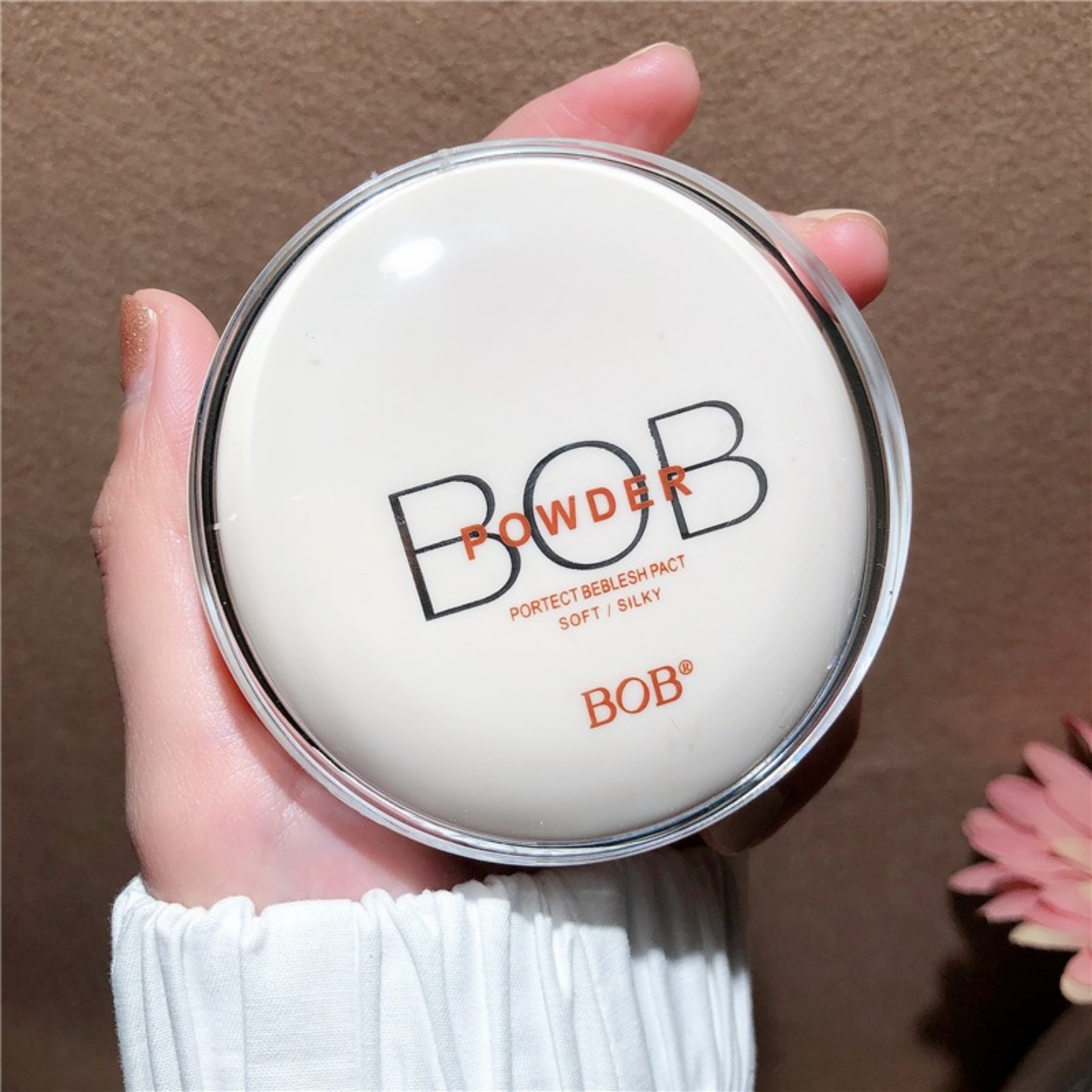 bob粉饼控油定妆持久遮瑕干粉