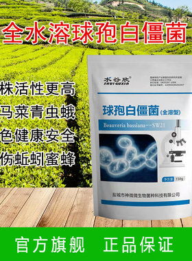 全水溶球孢白僵菌 广谱生物长绿色种植生态绿色种植 地上地下害虫