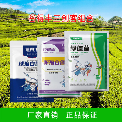 白僵菌 绿僵菌 球孢 卵孢 布氏 新升级 农用微生物菌剂喷雾