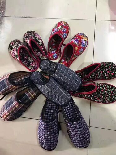 DIY春秋季男女手工布鞋帮半成品鞋子材料棉布复合全包头拖鞋鞋面F