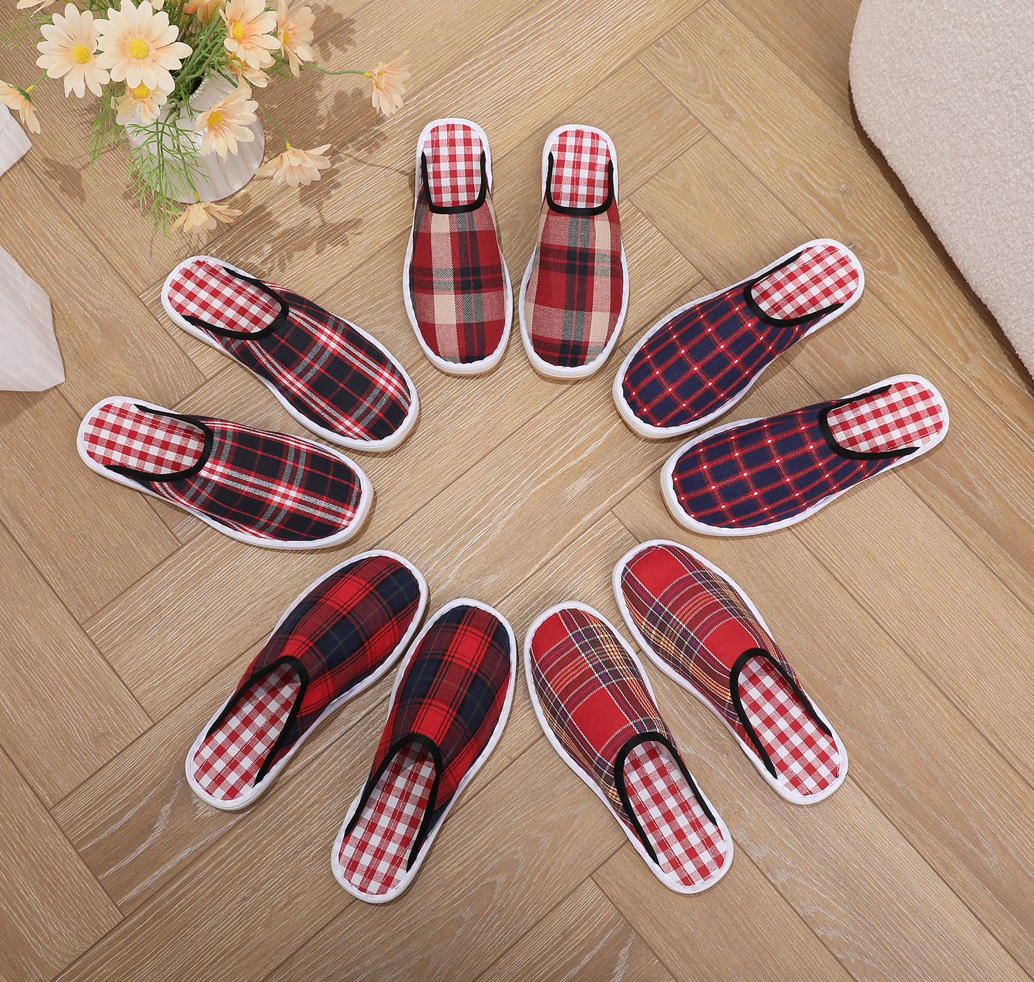 2025春秋季居家休闲男女手工布鞋棉布牛筋防滑老北京包头单拖鞋B,居家布艺,居家棉拖/棉鞋,淘宝优惠券,粉丝福利购,淘宝优惠卷