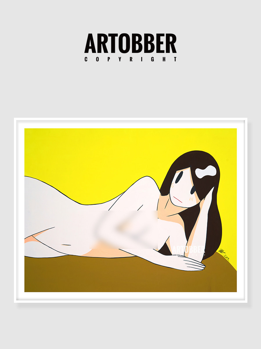 Takeru Amano 天野健巨幅潮流艺术挂画版画客厅卧室金属高级装饰