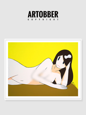 Takeru Amano 天野健巨幅潮流艺术挂画版画客厅卧室金属高级装饰