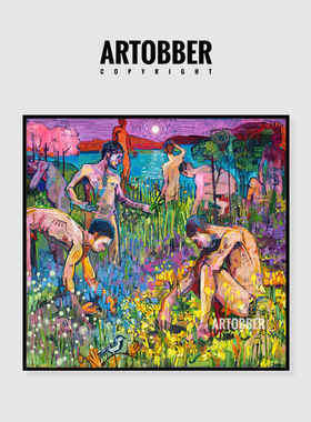 Andrew Salgado艺术涂鸦装饰画客厅卧室餐厅玄关包邮高清挂画潮流