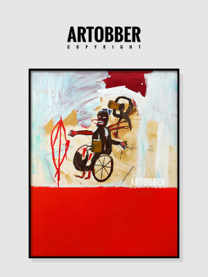 Basquiat巴斯奎特客厅卧室餐厅高清潮流艺术挂画涂鸦大尺寸装饰画
