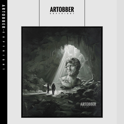 Daniel Arsham 丹尼尔高品质现代装饰画客厅书房雕塑场景复刻版画