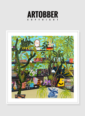 Paul Wackers美国艺术家植物版画客厅卧室书房大气挂画高清潮流画