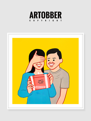 Joan Cornella 黑色幽默西班牙艺术家卧室挂画客厅玄关潮流装饰画