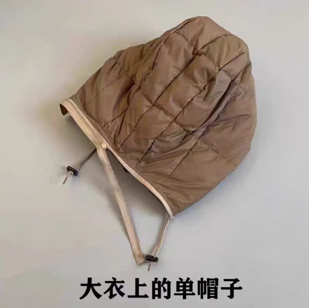 配套羽绒大衣帽子加厚保暖羽绒马甲内胆防寒羽绒背心单马甲