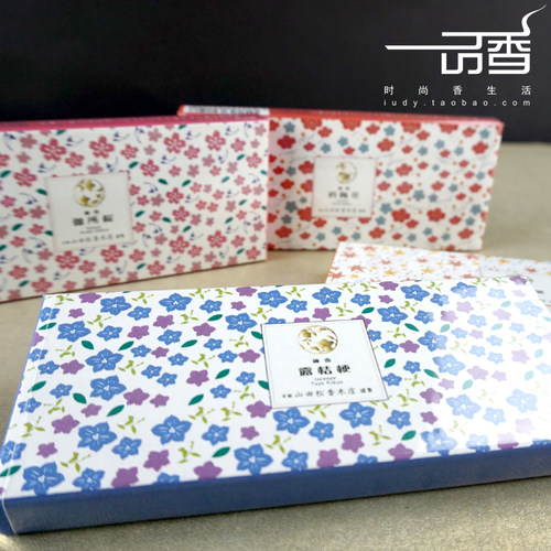 日本山田松香木店【御香 花落叶】四季 御所樱露桔梗彩红叶初梅花