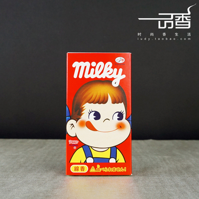 日本龟山Kameyama不二家【牛奶糖】日式香薰香道线香 趣味糖果