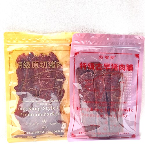 卤有财特级原切猪肉脯古早猪肉脯肉干靖江肉脯180g袋装休闲零食品