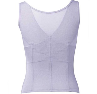 AT安巴黎春色提紫色短背夹美背美肩美胸收腹有大码 114身材管理器