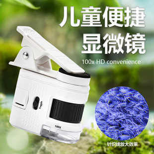 100倍迷你显微镜无聊了观察下微观世界放大镜朋友同学小朋友玩具