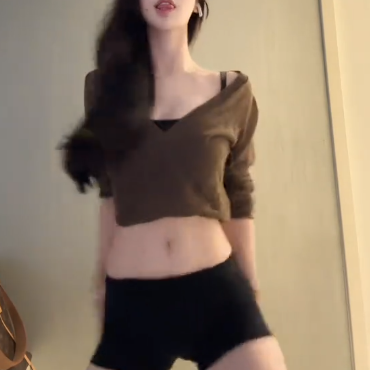 薄款女主播女网红复古长袖透视
