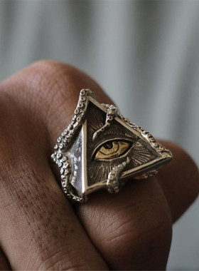 光明会全视之眼戒指十字