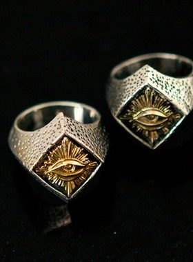 光明会全视之眼戒指男士冷门款