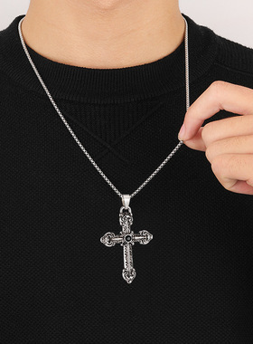 达摩克利斯之剑项链男女嘻哈百搭