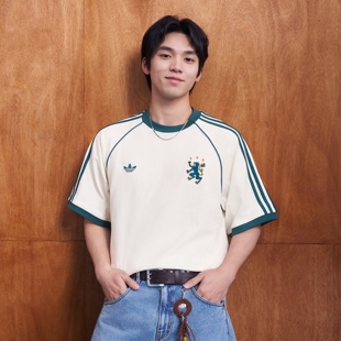 阿迪达斯三叶草男子BLK TEE 三条纹纯棉运动短袖T恤KY2196|KY2197