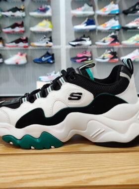 斯凯奇女鞋冬季运动D'lites熊猫鞋情侣鞋休闲鞋12955