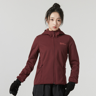 狼爪软壳夹克女运动服休闲衣连帽外套5032081 1307481 5324221