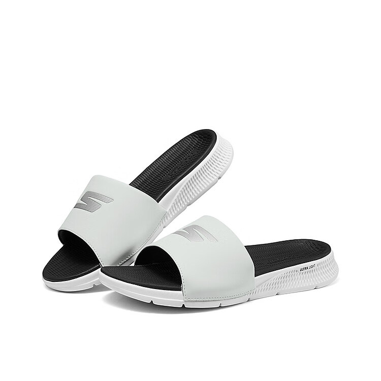 斯凯奇2025新款男士运动休闲凉拖鞋229030-BKW