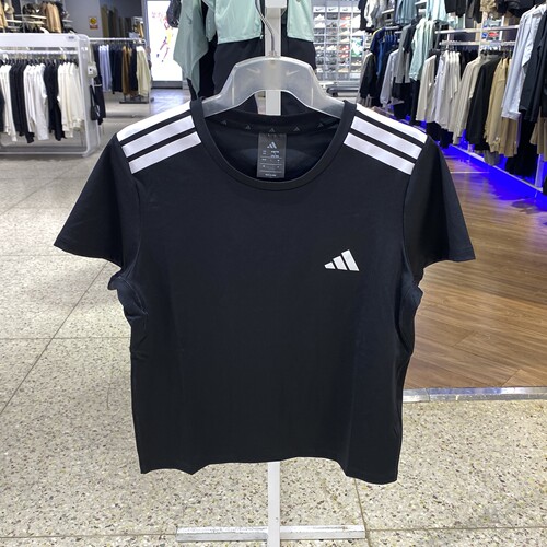 Adidas/阿迪达斯条纹圆领短袖T恤女装KC7639