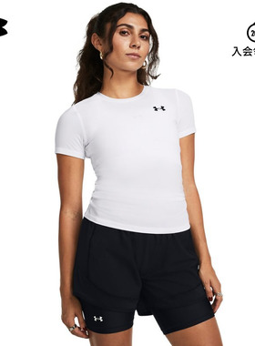 安德玛UA春夏HeatGear? OG女子弹性训练运动紧身短袖1387562