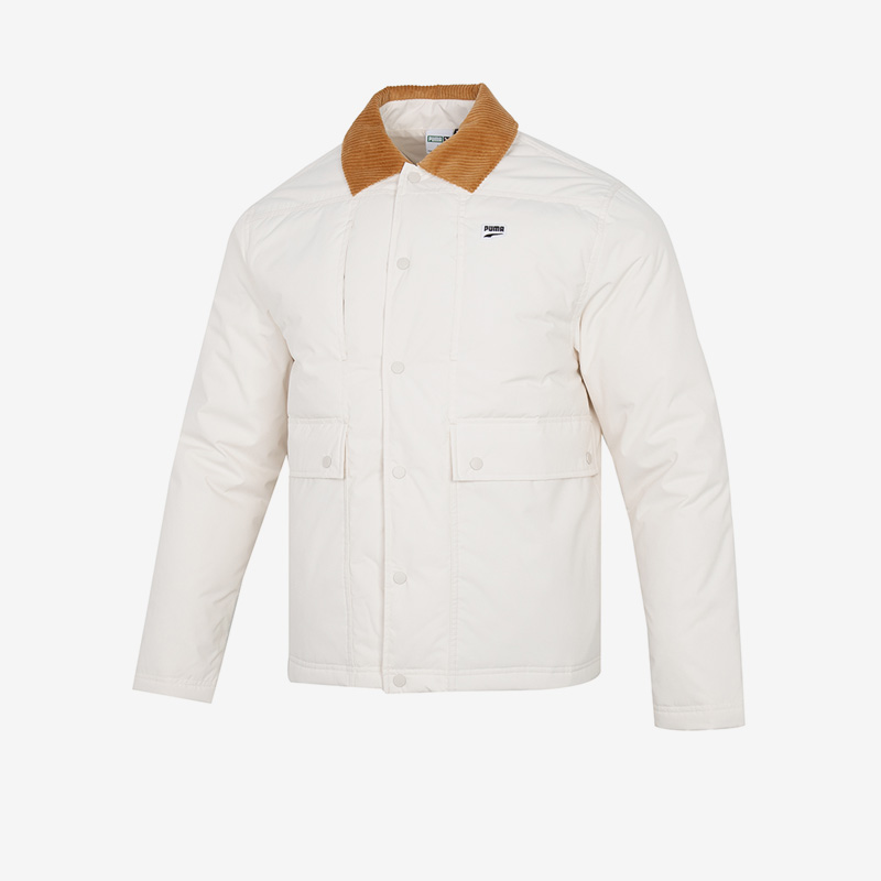 Puma/彪马冬季新款男子休闲保暖翻领羽绒服537868-65